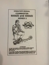 WHITES COINMASTER 6000/D & 5000/D S3 METAL DETECTOR OPERATORS INSTRUCTION MANUAL