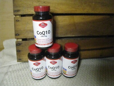 4x OL Olympian Labs CoQ10 (100mg) 30x4 softgels 05/2026 CLOSEOUT fast free ship!
