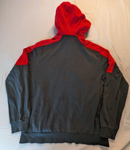 Sean John Full Zip Hoodie Sweatshirt Casual Comfortable Gray Red Womens Medium - Picture 7 of 9