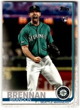 2019 Topps Brandon Brennan Rookie #US11 Seattle Mariners