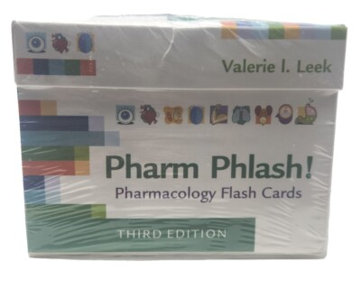 Pharm Phlash!: Pharmacology Flash Cards by Valerie Leek - Third Edition NEW