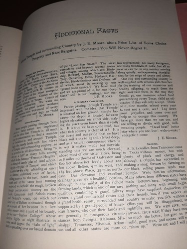 County of Bell Temple Texas Real Estate Pamphlet and Brief History - Picture 5 of 6