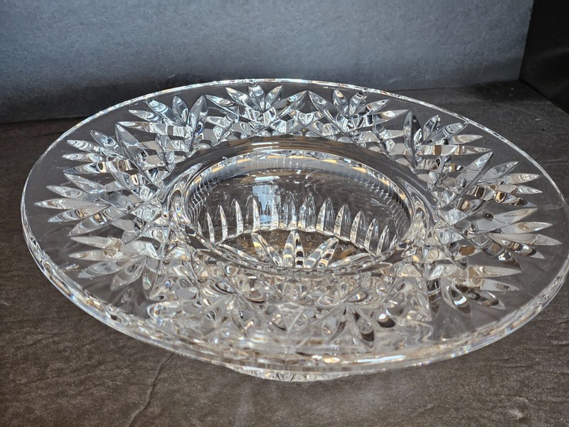WATERFORD CRYSTAL Bethany Pillar Candle Holder Or Wine Bottle Coaster