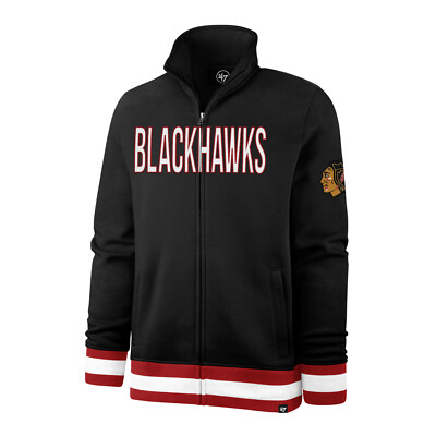 NHL Chicago Blackhawks Jacke Legendary Track Zip Sweater Sweatjacke Full Blast
