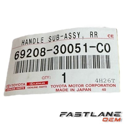 へん 2006-2015 LEXUS IS350 REAR LH INTERIOR DOOR HANDLE NEW OEM 69208