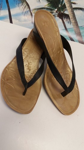 TIMBERLAND, T-STRAP SLIDE SANDAL, WOMENS, MEDIUM BLACK, US 6M, Excellent - Picture 4 of 8