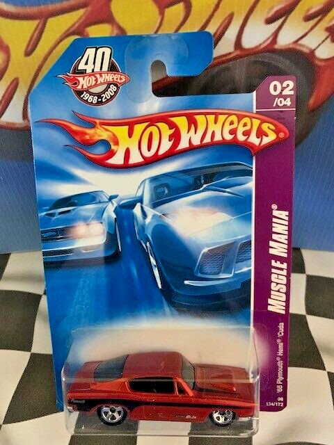 Hot Wheels 2008 Team: Muscle Mania 2/4 134 '68 Plymouth Hemi Cuda ORANGE 5SP