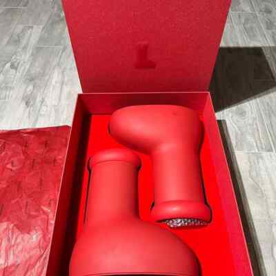 NEW MSCHF (BRB) Big Red Boots sz 7 FIRST RELEASE LIMITED