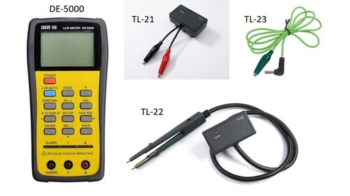 DER EE DE-5000 High Accuracy Handheld LCR Meter TL-21 TL-22 TL-23 Set Tools New - 第 1/11 張圖片