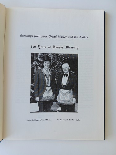 History of Kansas Masonry Book 1974 - Picture 3 of 7