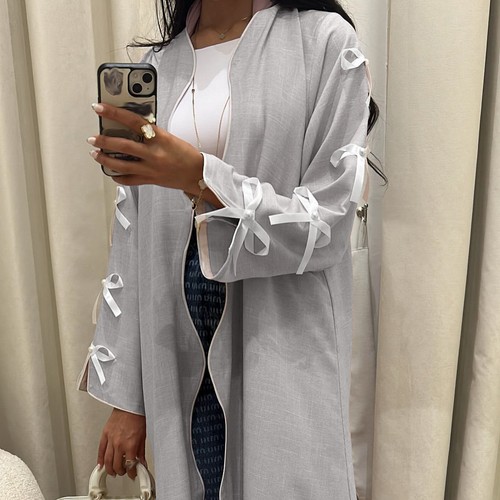 Open Kaftan Abaya Dubai Women Cardigan Long Dress Modest Kimono Muslim Robe Arab - Picture 51 of 58
