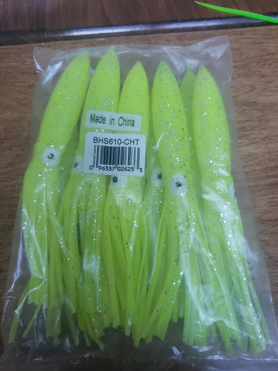 Squid Daisy Chain Fishing Teaser - 9 In. - Included Lure Bag - Foto 4