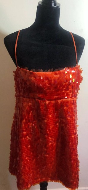 ebay red sequin dress