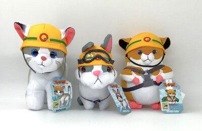 UCC Yu-Gi-Oh! Deluxe Plush 8'' Rescue Cat Rabbit Hamster Set of 3 SDCC 2024 NWT