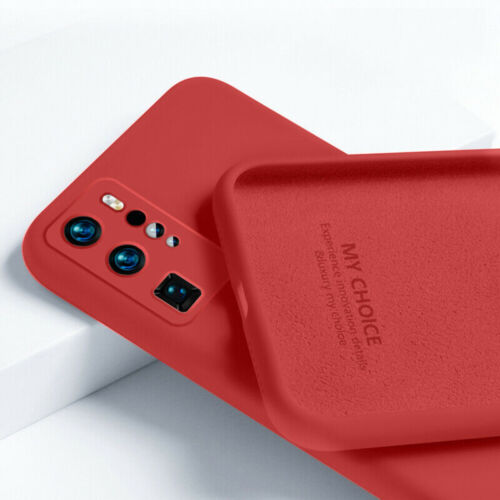 For Huawei P40 P30 Pro P20 Lite Soft Liquid Silicone Case Cover Square Edge - Picture 17 of 22