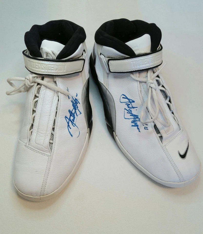 Vintage Nike shoes signed by Antonio McDyess Player Denver Size US-15  2000 year - Image 4 of 4