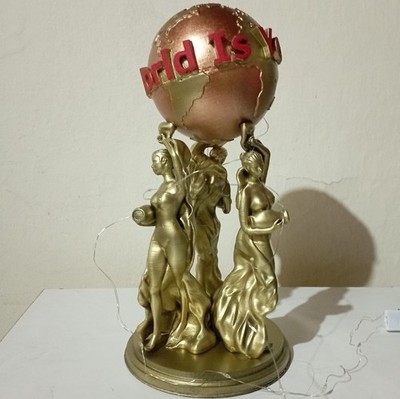 The World Is Yours Scarface statue 3D printed model 12 inches tall