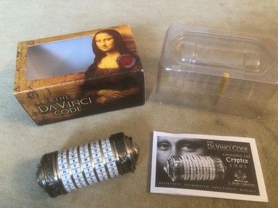 Aus dem Film The Da Vinci Code Dan Brown Mini Cryptex Replica NOBLE COLLECTIONS