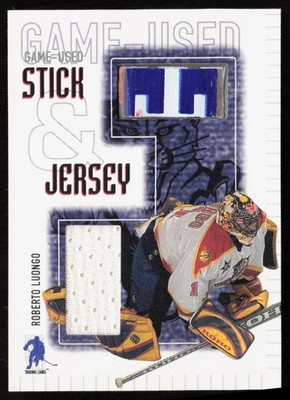 Roberto Luongo 2003-04 Be a Player Memorabilia Jersey/Stick #SJ-16 - Panthers