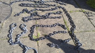 Collection of various plastic Halloween chains