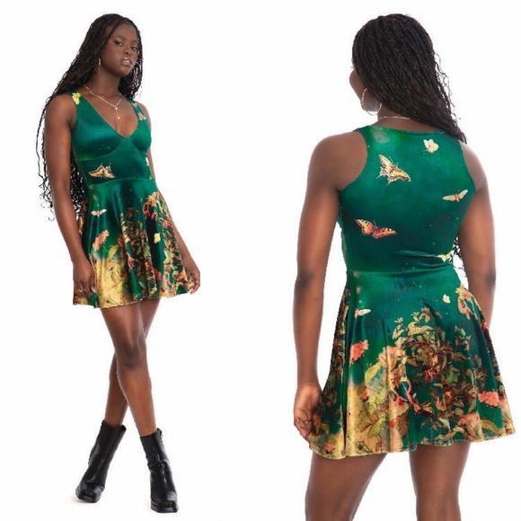 NWT | BLACKMILK Midsummer Night's Fairies Velvet Marilyn Dress Size XXL SOLD OUT