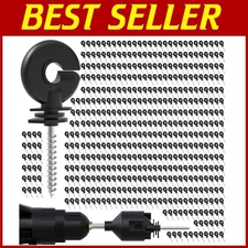 Upgraded 500 Pcs Electric Fence Insulator Ring Set - Labor-Saving Tool Included