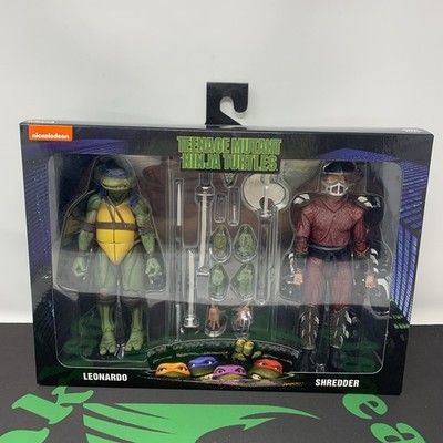 NECA Teenage Mutant Ninja Turtles 1990 Movie Shredder Vs Leo Roof Top Battle