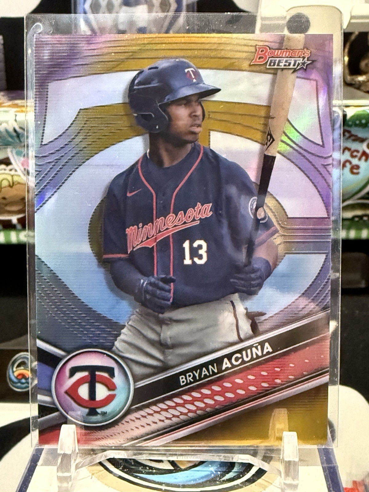 2022 Bowman's Best Top Prospects Gold Refractor /50 Bryan Acuna Acuña #TP-14 JW