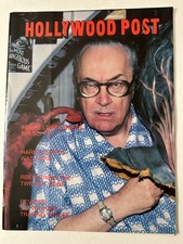 HOLLYWOOD POST Magazine w/Post Card AUTO of FORREST J. ACKERMAN Rare - 1983!