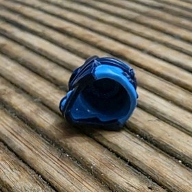 Ninjago Dark Blue LEGO Minifigure Headgear Mask Wolf Azure Eyes Teeth Part #4919