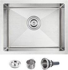 22 18 Inch Undermount Kitchen Sink 18 Gauge SUS 304 Stainless Steel