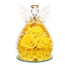Beferr Mothers Day Mom Birthday Gifts for Women, Fresh Flowers F Yellow 