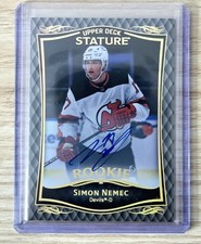 2024-25 Upper Deck Stature Autographs Simon Nemec Rookie Auto New Jersey Devils