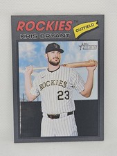 2026 Topps Heritage DARK GRAY BORDER #22 Kris Bryant Colorado Rockies