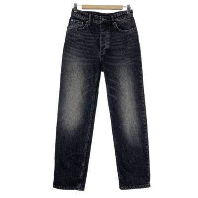 Ksubi Brooklyn Jeans Womens Size 27 Black Diablo Straight Leg Button Fly