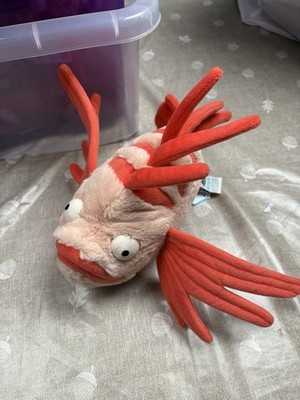 Jellycat Lois Löwenfisch Fisch Meeresbewohner weicher Plüsch Sie neu Etikett selten nicht mehr produziert