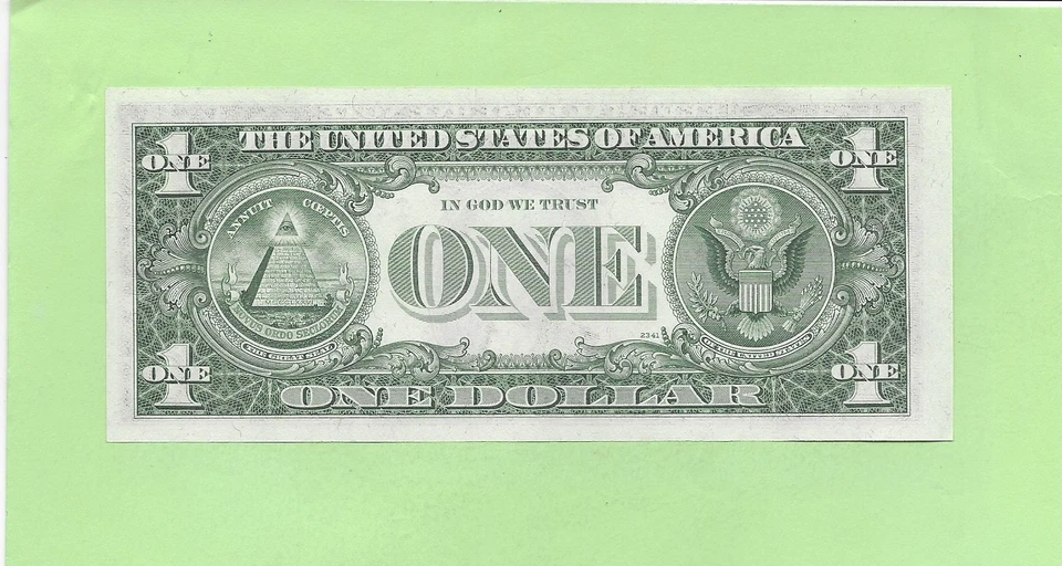 1977 ..UNCIRC $1  I 2344 4259 A  .... 1977  $1  I-A    NICE NOTE        FRN - Image 2 of 2