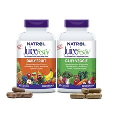 Natrol JuiceFestiv Vitamins & Supplements for Nutrition, Antioxidants (90 Caps)