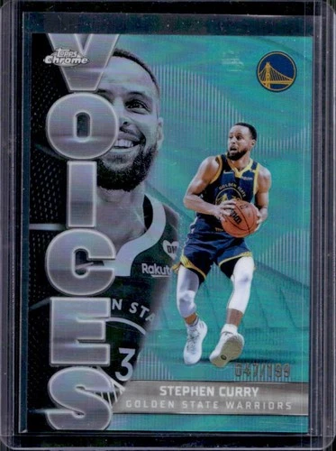 2025 Topps Chrome Stephen Curry Refractors Aqua (RAW)