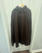 Vintage Tamara s Brown Hooded Cloak Cape Medieval Gothic Renaissance Arm Slits