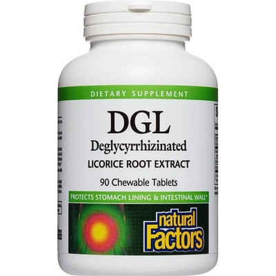 Natural Factors, DGL, 90 Chewable Tablets
