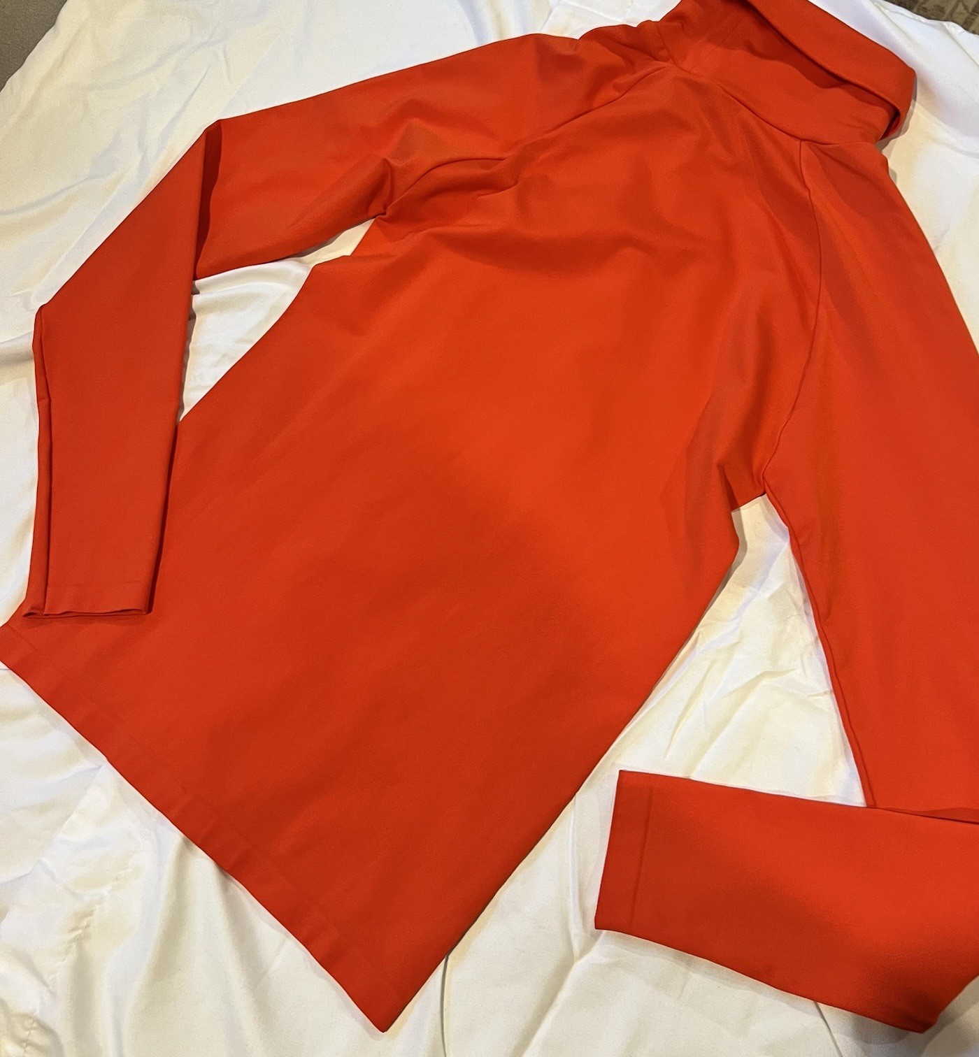 Fabletics Women’s Orange Turtle Neck Pullover Siz… - image 5