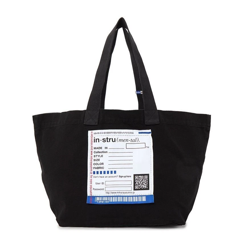 Borsa uomo Maison Mihara Yasuhiro grande nome NERA 114610390