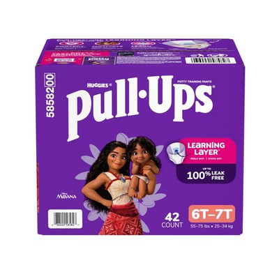 4 boxes Huggies Girls Pull-Ups 6t 7t- 42 Count-$52.99 per box- FREE SHIPPING!