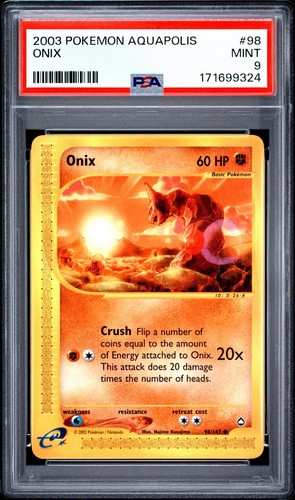 Onix graded PSA 9 for sale on eBay