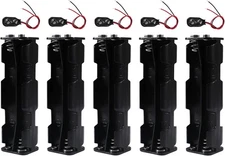 5pcs 8 AA Battery Holder 12v 8 with 9V Connector 