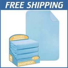 Reusable Underpads 36x54, 4 Pack Bedding Protection