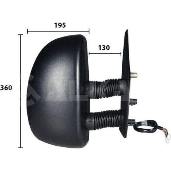 Alkar 9240921 AußEnspiegel FüR Fiat Citroen Peugeot Boxer Ducato Jumper 244 Z-image