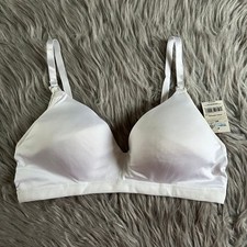 Wirefree Maternity Nursing Bra Women Size M1 Medium White Wireless Lightly Lined