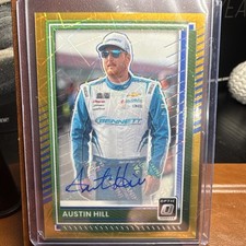 Panini 2025 Donruss NASCAR Optic Prizm Autograph Austin Hill #74 /10
